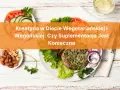 W czym jest kreatyna w diecie wegetariańskiej i wegańskiej? Zdjęcie przedstawia wegetariańskie burgery, warzywa i orzechy.