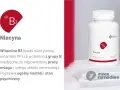 Niacyna, witamina B3, wspiera pracę mózgu i układu nerwowego, poprawiając nastrój. Opakowanie suplementu diety.