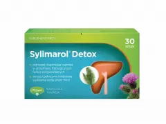 Sylimarol Detox – wsparcie dla wątroby i nerek w procesie detox organizmu. Opakowanie 30 kapsułek.