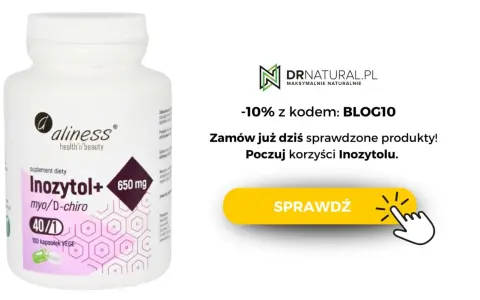 Suplement diety Inozytol+ 650 mg od Aliness. Wsparcie w odchudzaniu i poprawie samopoczucia. Zamów z kodem BLOG10.