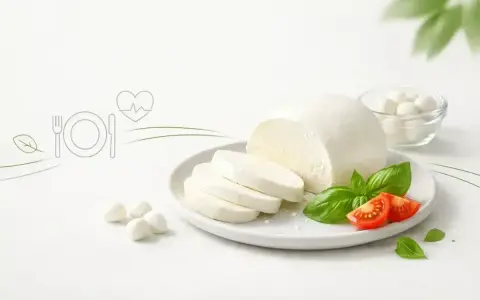 Czy mozzarella jest zdrowa? Świeża mozzarella z pomidorkami i bazylią na talerzu, symbolizująca zdrowy posiłek.