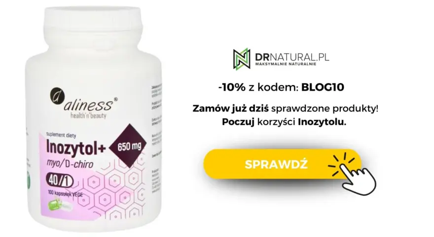 Suplement diety Inozytol+ 650 mg od Aliness. Wsparcie w odchudzaniu i poprawie samopoczucia. Zamów z kodem BLOG10.