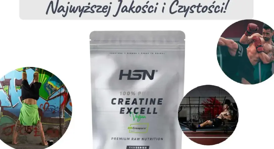 Kreatyna ranking: Monohydrat HSN Creapure® dla sportowców. Siła i czystość w każdym treningu.